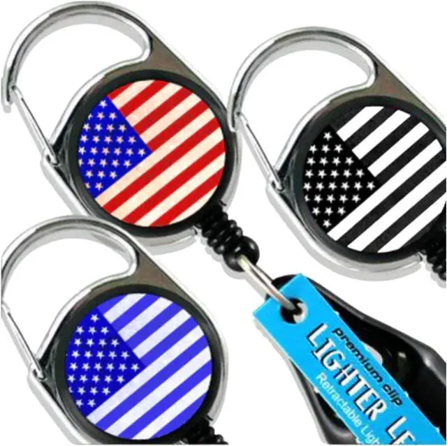 Main image of Lighter Leash Retractable Lighter Holder - Flag Series - Standard Size (3)