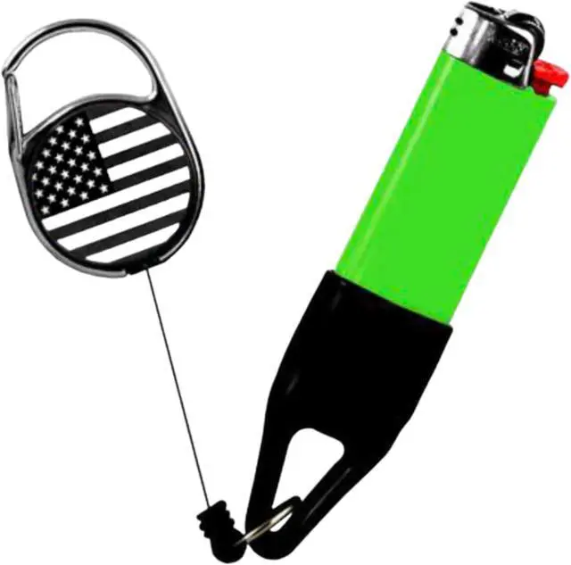 Alt view image 3 of 4 - Lighter Leash Retractable Lighter Holder - Flag Series - Standard Size (3)
