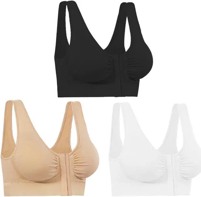 Main image of Miracle Bamboo Comfort Bra Deluxe - Set of 3 - Large (37-40")