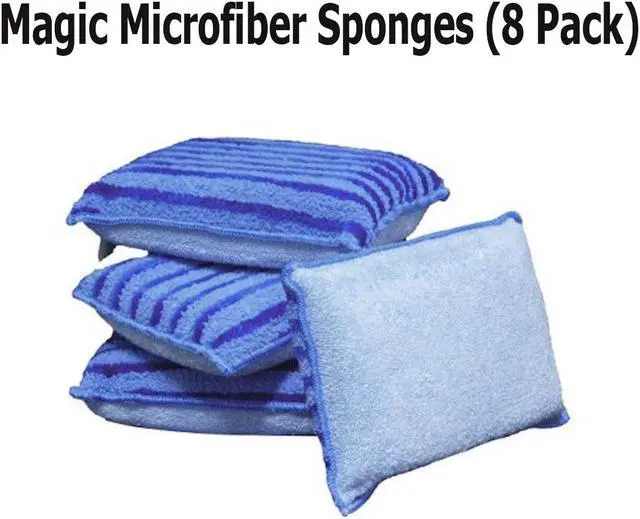 Alt view image 6 of 6 - Magic Microfiber Sponges (8 Pack)