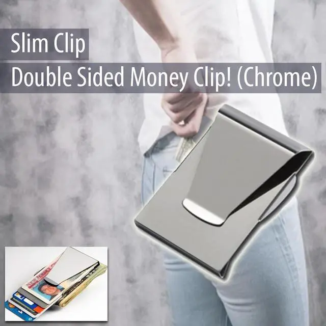 Alt view image 4 of 5 - Slim Clip - Double Sided Money Clip! (Chrome)