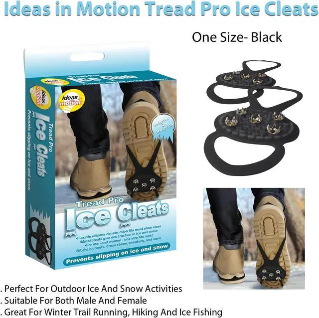 Alt view image 6 of 7 - Tread Pro Ice Cleats - One Size Fits All for Safe Winter Walking