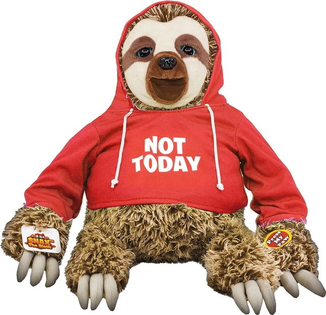 Alt view image 6 of 6 - Snax The Sloth - The Mimicking Slow Talking Sloth (Yellow Shirt)