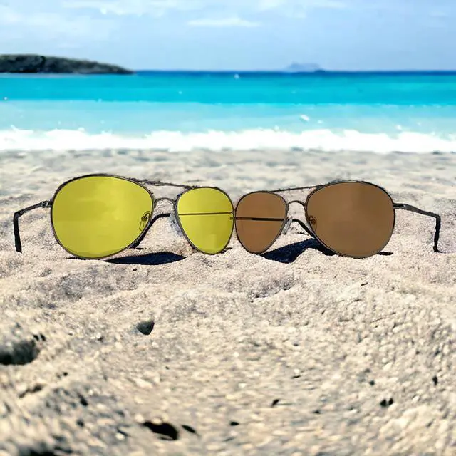 Alt view image 6 of 6 - Amber Driver and Night Vision Sunglasses