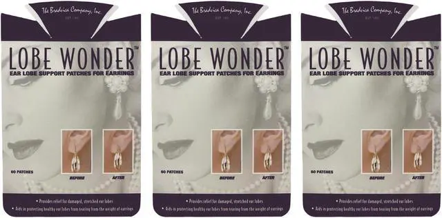 Main image of Lobe Wonder Heavy Earring Support Patches -180 Earring Support Patches - 3 Pack