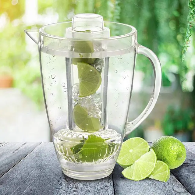 Alt view image 3 of 5 - Fruit Infusion Flavor Pitcher - 94oz Clear for Healthy, Refreshing Beverages