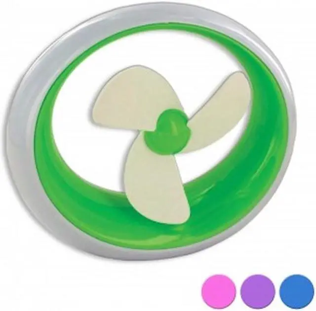 Alt view image 2 of 5 - USB Personal Desk Fan- A Perfect Desktop Companion- Green