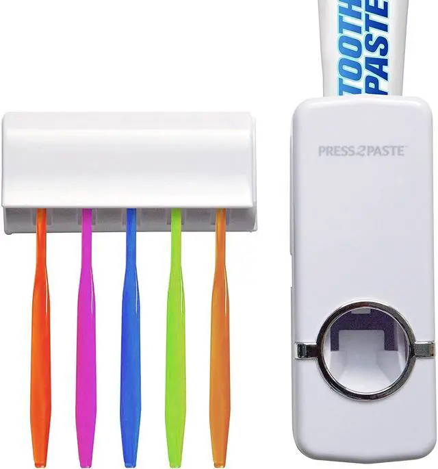 Alt view image 6 of 6 - Press 2 Paste Hands-Free Toothpaste Dispenser (Two Pack)