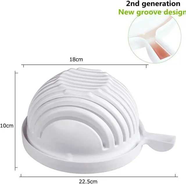 Alt view image 3 of 5 - Salad Cutter Bowl