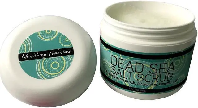 Main image of Dead Sea Salt Scrub for Glowing Skin infused , 4 fl. oz