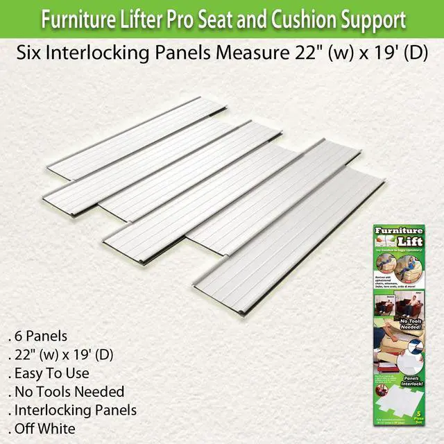 Alt view image 4 of 5 - Furniture Lifter Pro Seat and Cushion Support - Six Interlocking Panels