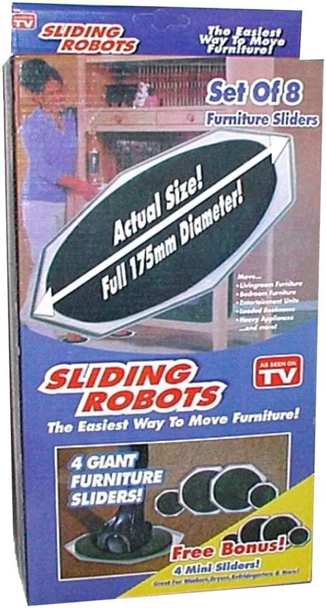 Alt view image 8 of 8 - ASOTV Sliding Robots Furniture Sliders 8 piece Moving Set