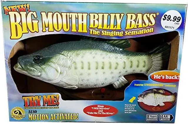Alt view image 4 of 4 - Big Mouth Billy Bass: Singing Sensation 'I Will Survive' & 'Don't Worry Be Happy