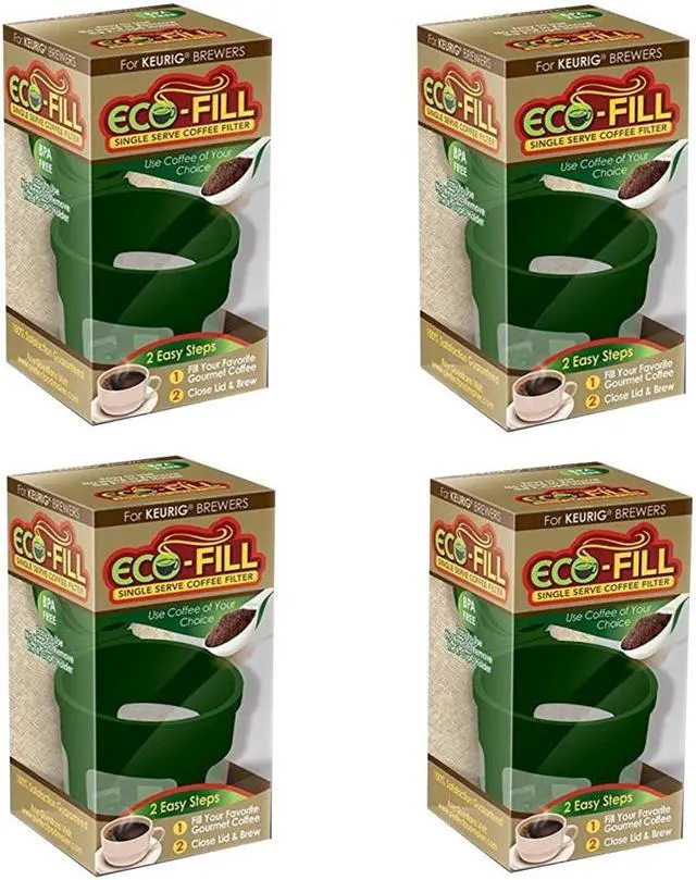 Main image of Perfect Pod Eco-Fill Refillable Capsule for K-cup Brewers- 4 Pack