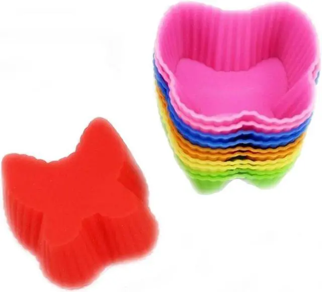 Alt view image 3 of 4 - Butterfly Shaped Silicone Cupcake Molds- 24 Pack