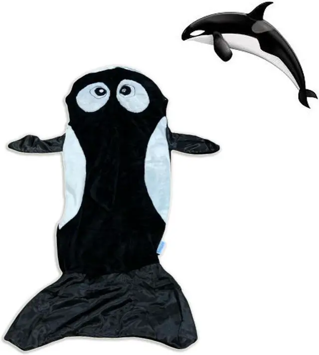 Alt view image 5 of 6 - Snuggie Tails Blanket - Whale - Deluxe
