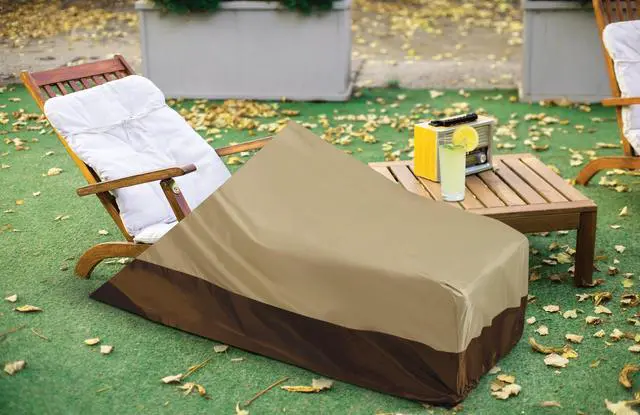 Alt view image 3 of 5 - Outdoor Chaise Cover -- Fits Most Standard Patio Chaise