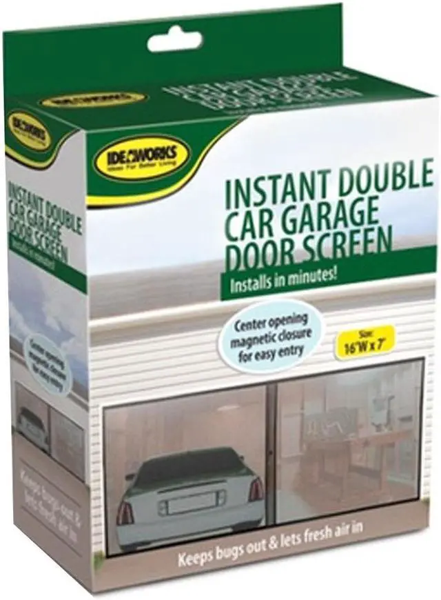 Main image of Insta-Screen Double Garage Door Screen - 16' x 7' Mesh