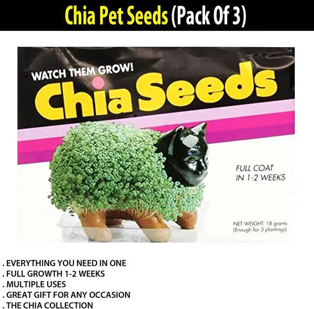 Alt view image 5 of 5 - Chia Pet Seeds (Pack Of 3)