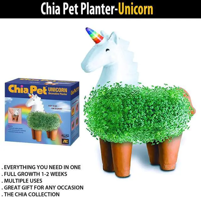Alt view image 7 of 7 - Chia Pet Planter - Unicorn
