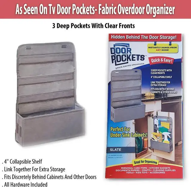 Alt view image 4 of 4 - Door Pockets - The Ultimate Overdoor Fabric Organizer