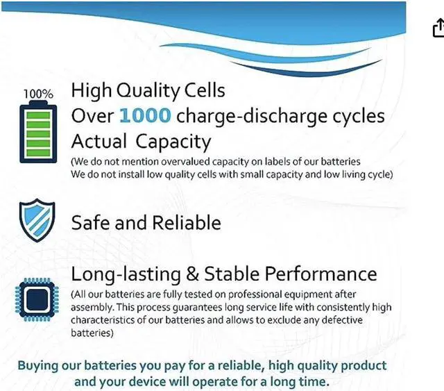 Alt view image 5 of 6 - Battery Compatible with Hurricane Spin Scrubber Replacement Battery