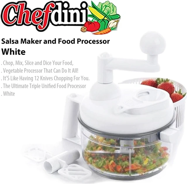 Salsa Maker Machine Chefdini - Salsa Maker and Food Processor (White) - Newegg.com