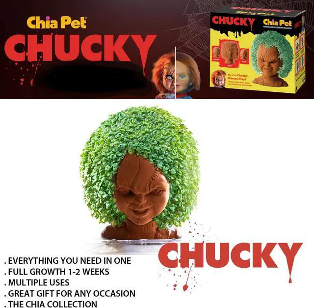 Alt view image 3 of 3 - Chia Pet Planter - Chucky