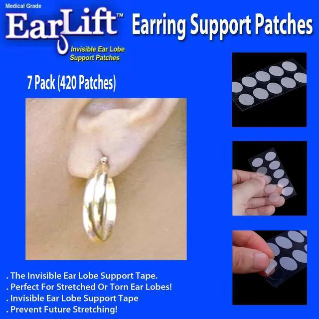 Alt view image 3 of 3 - Earlift Earring Support Patches - 7 Pack (420 patches)
