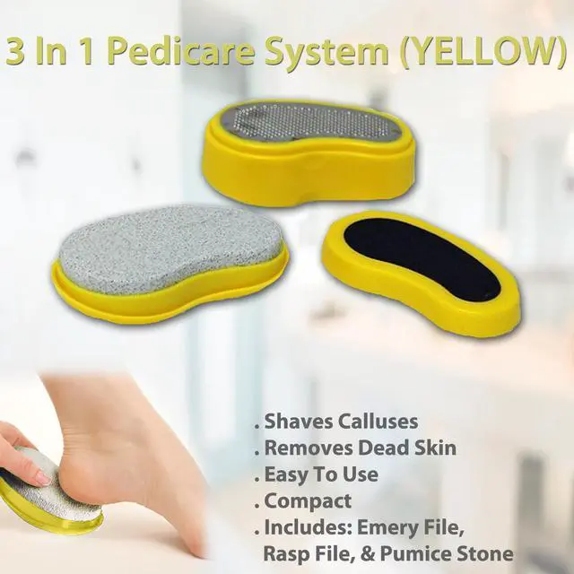 Alt view image 3 of 3 - 3-in-1 Pedicare System - Your Ultimate Foot Care Solution (Yellow)
