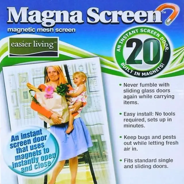 Alt view image 3 of 3 - Magna Mesh Screen- Magnetic Closing Mesh Door - 2 Pack