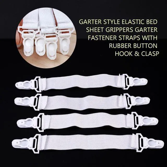 Alt view image 3 of 3 - Bed Sheet Holders - Keeps Your Bed Sheets & Ironing Cover in Place - Set of 4