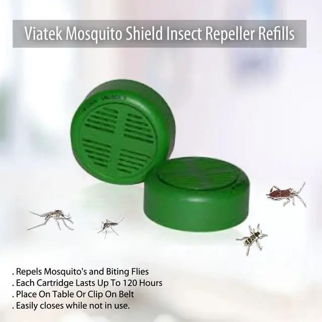 Alt view image 4 of 4 - Viatek Mosquito Shield Insect Repeller Refills (2)