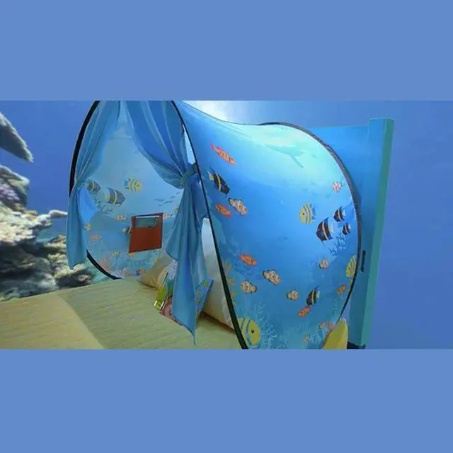 Alt view image 3 of 6 - Dreamtents Fun Pop Up Tent - Undersea World - Twin (w/ Light) 2 Pk