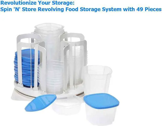 Alt view image 5 of 6 - Spin 'N' Store 49-Piece Revolving Food Storage System