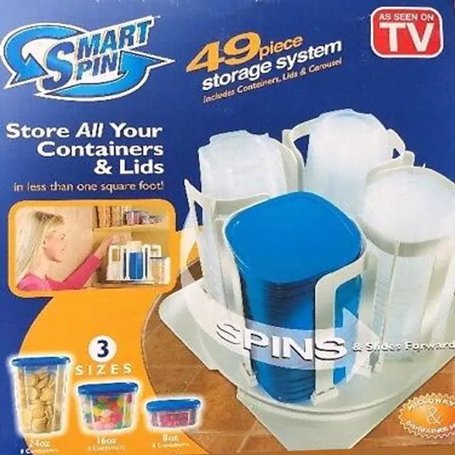 Alt view image 6 of 6 - Spin N Store 49-Piece Set: Smart Storage Solution for Every Home