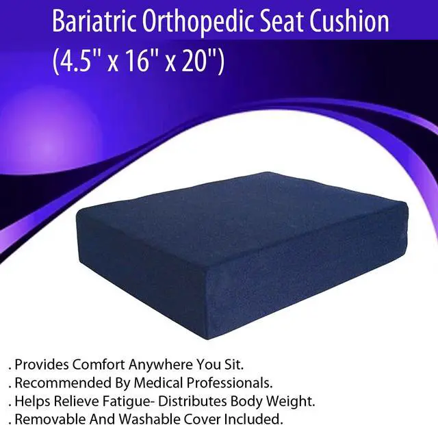 Alt view image 7 of 8 - Bariatric Orthopedic Seat Cushion (4.5" x 16" x 20")