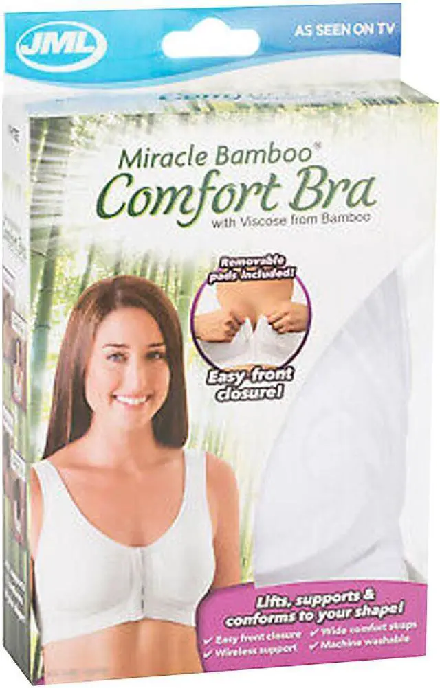 Alt view image 2 of 7 - Miracle Bamboo Comfort Bra Deluxe - Set of 3 - Large (37-40")