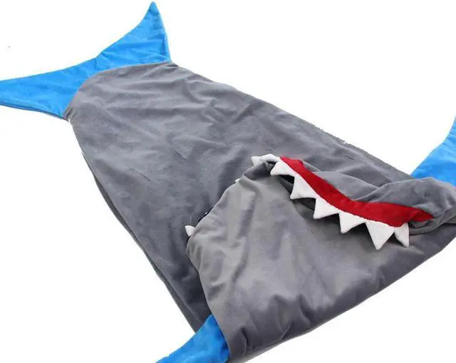 Alt view image 2 of 6 - Shark Bite Fleece Wearable Blanket for Kids