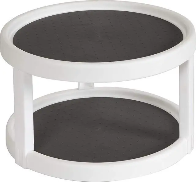 Alt view image 2 of 4 - Two-Level Turntable Spice Storage Rack