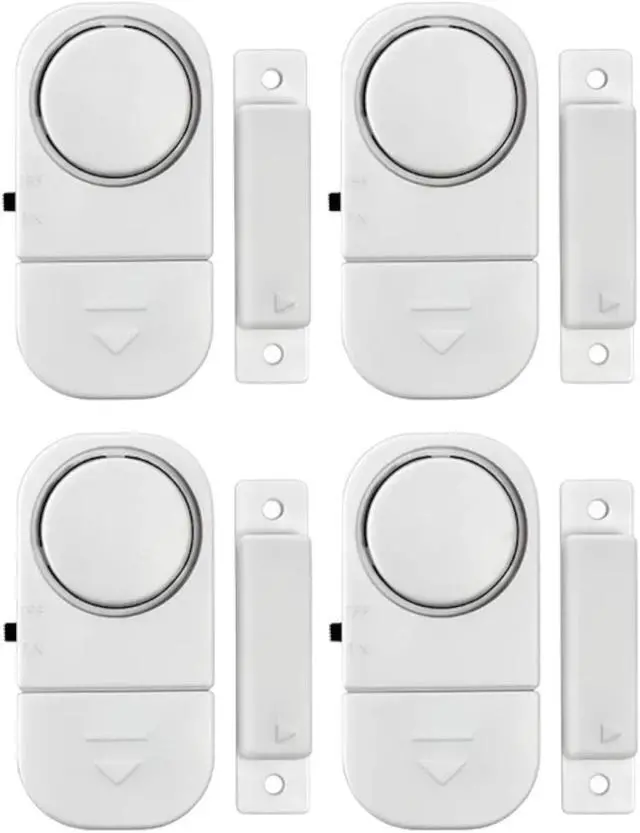 Main image of Magnetic Door & Window Sensor Alarm Set - Set of 4