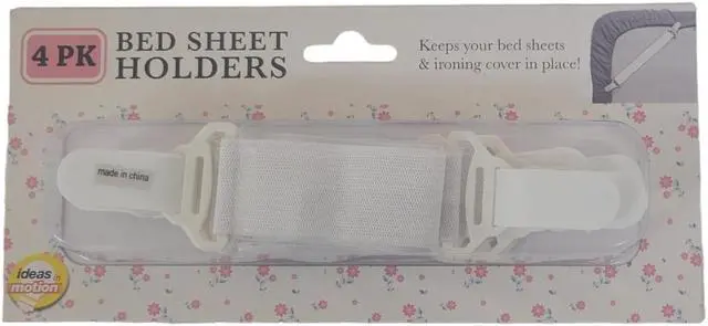 Alt view image 2 of 3 - Bed Sheet Holders - Keeps Your Bed Sheets & Ironing Cover in Place - Set of 4