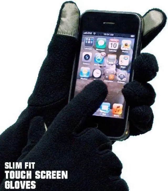 Alt view image 2 of 4 - Hot Headz PolarEx Essentials- Texting Gloves -Black - Medium