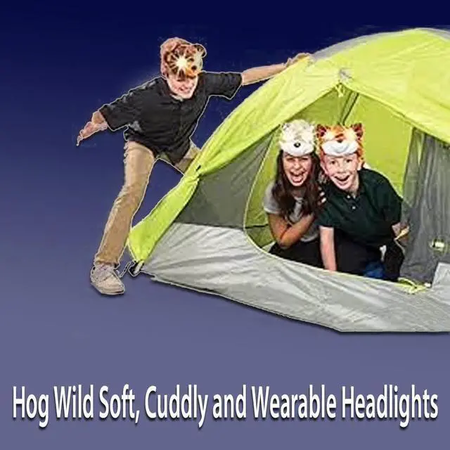 Alt view image 2 of 4 - Hog Wild Soft, Cuddly and Wearable Headlights (Cow)