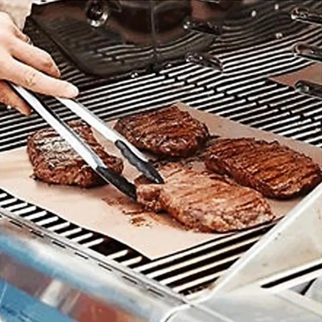 Alt view image 2 of 7 - Copper Grill Mats - Non-Stick 2 Pack, Ideal for All Your Grilling Needs!