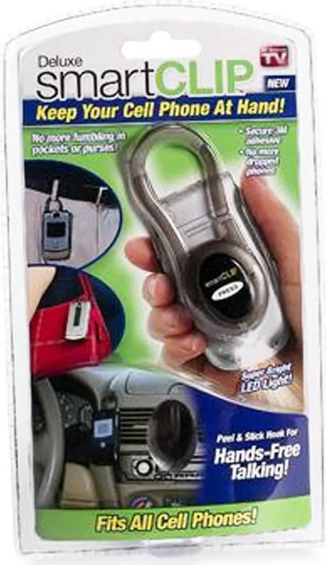 Alt view image 2 of 4 - Deluxe Smart Clip- Universal-  Fits All Cellphones- Charcoal Gray (1)