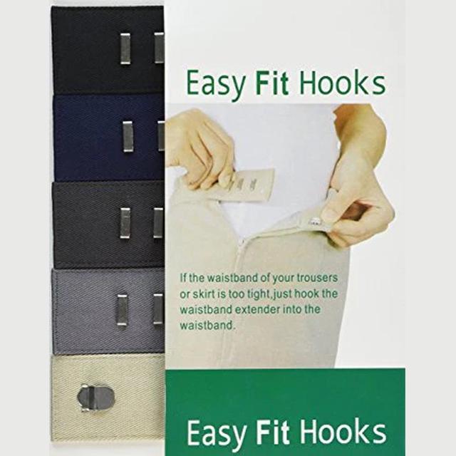 Alt view image 2 of 4 - Easy Fit Extenders - C - 5 Hooks (Black, Navy, Charcoal, Gray, Beige)