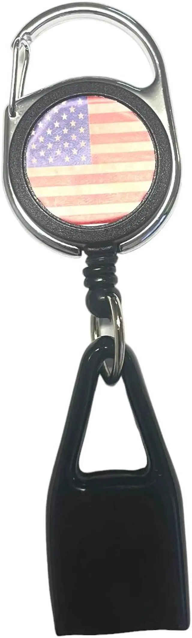 Alt view image 2 of 4 - Lighter Leash Retractable Lighter Holder - American Flag- Standard Size(1)