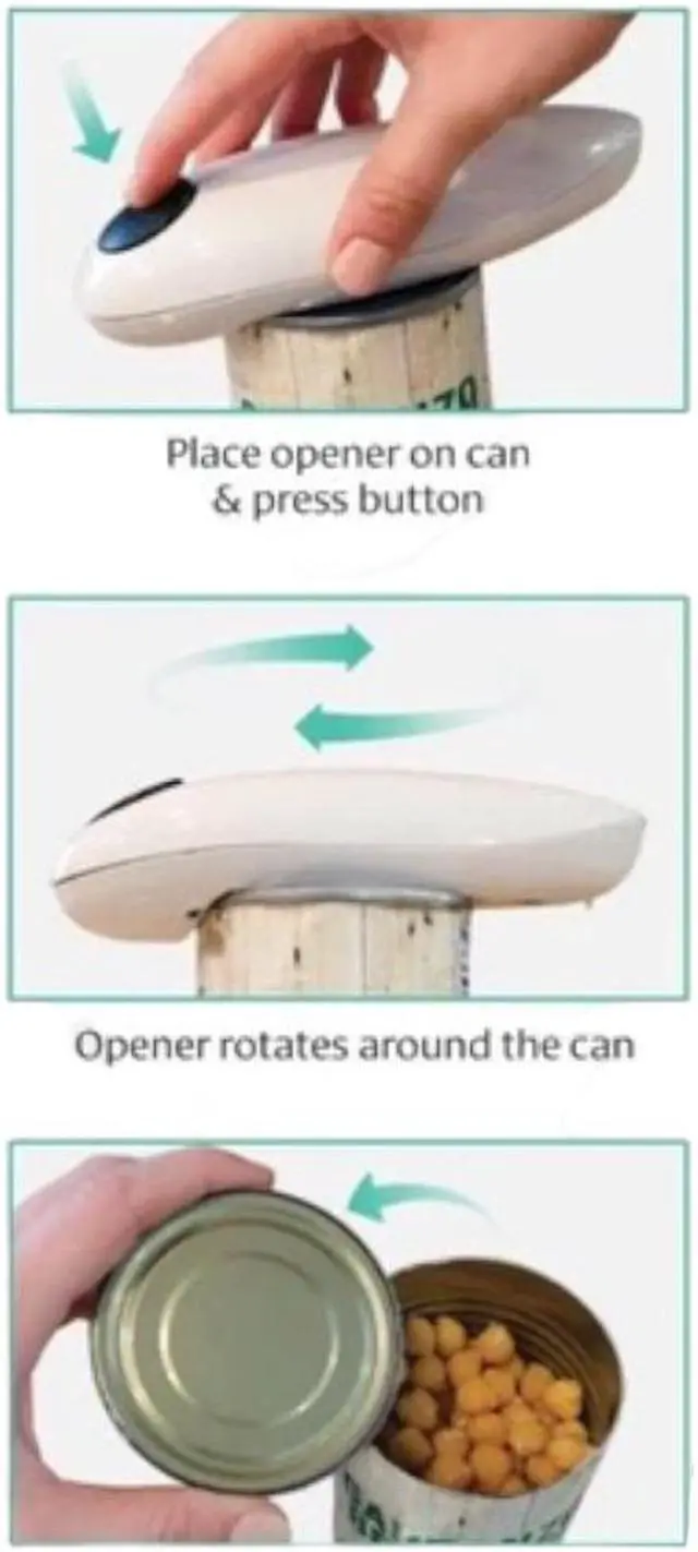 Alt view image 2 of 2 - Safety Can Opener - Single Touch - No Fuss