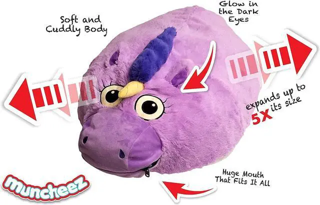 Alt view image 2 of 3 - Muncheez Coolest Stuffed Animal Bag Plush Toys - Unicorn